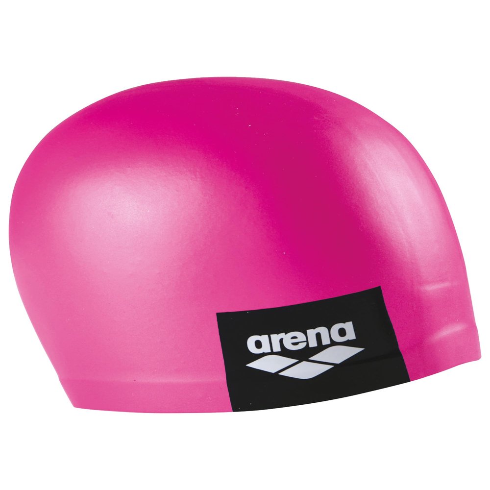 Arena Unisex Adult Logo Molded Silicone Training Swim Cap for Intensive Swimming Reduced Drag Durable Wrinkle Free Fit, Pink