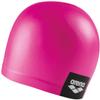 Arena Unisex Adult Logo Molded Silicone Training Swim Cap for Intensive Swimming Reduced Drag Durable Wrinkle Free Fit, Pink view 2