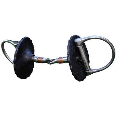 Acavallo Unisex's Black Bit Guards Pair, One Size