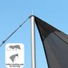 Sutekus Steel Rod Tent Pole Replacement Accessorie 2pc/Set Adjustable Bars (Black) view 2
