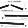 Sutekus Steel Rod Tent Pole Replacement Accessorie 2pc/Set Adjustable Bars (Black) view 3