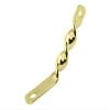 Lowrider Bike Twisted Light Bracket Gold. view 1