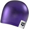 Arena Unisex Adult Logo Molded Silicone Training Swim Cap for Intensive Swimming Reduced Drag Durable Wrinkle Free Fit, Purple view 2
