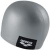 Arena Unisex Adult Logo Molded Silicone Training Swim Cap for Intensive Swimming Reduced Drag Durable Wrinkle Free Fit, Gray view 2