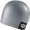 Arena Unisex Adult Logo Molded Silicone Training Swim Cap for Intensive Swimming Reduced Drag Durable Wrinkle Free Fit, Gray view 3