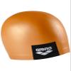 Arena Unisex Adult Logo Molded Silicone Training Swim Cap for Intensive Swimming Reduced Drag Durable Wrinkle Free Fit, Pinkish Orange view 1
