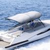 KING BIRD 3-4 Bow Bimini Boat Top Cover Sun Shade Boat Canopy Waterproof 1 Inch Stainless Aluminum Frame 46" Height with Rear Support Poles and Storage Boot 6 Colors -11 Sizes view 1