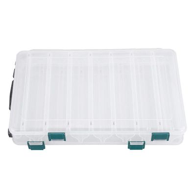 Tbest Double Sided Tackle Box,Lure Box,Lure Holder Hooks Lure Baits Storage Box Fishing Accessories Boxes Storage Containers Large Capacity Accessory(14 Slots)