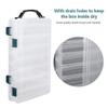 Tbest Double Sided Tackle Box,Lure Box,Lure Holder Hooks Lure Baits Storage Box Fishing Accessories Boxes Storage Containers Large Capacity Accessory(14 Slots) view 3