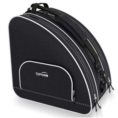 TOPOWN Ice Skate Bag for Men & Women - Roller Skate Bag in Black & Rose Red