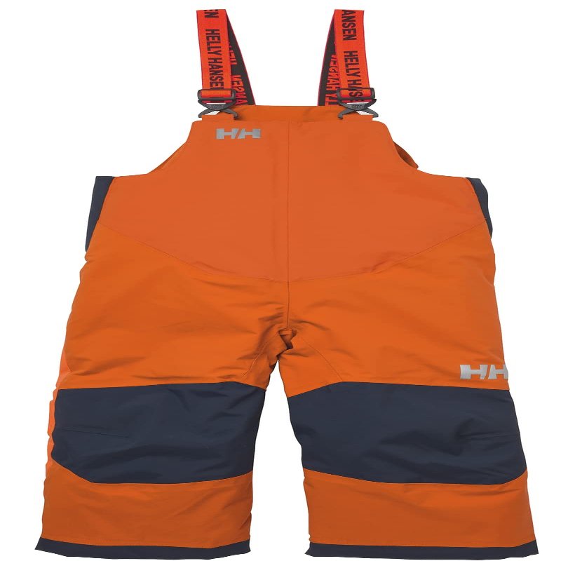 Helly-Hansen Kids Unisex Rider 2 Insulated Waterproof Windproof Breathable Bib Ski Pants, 278 Neon Orange - 2