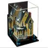 Better Display Cases Versatile Acrylic Display Case - Medium Square Box with Mirror, Wall Mount and Light Blue Risers 9.75" x 9.75" x 9.75" (A027-BLR) view 1