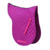 Rhinegold Cotton Quilted Numnah-Full-Raspberry view 1