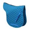 Rhinegold Cotton Quilted Numnah-Full-Turquoise view 1