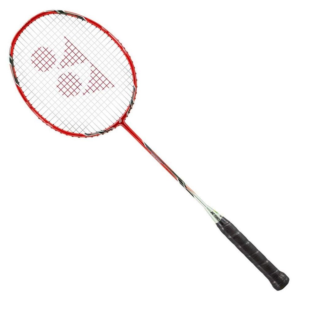 YONEX Voltric Badminton Racket with Full Cover Pre Strung High Tension Graphite Racquet (Senior, Voltric Lite (RED))