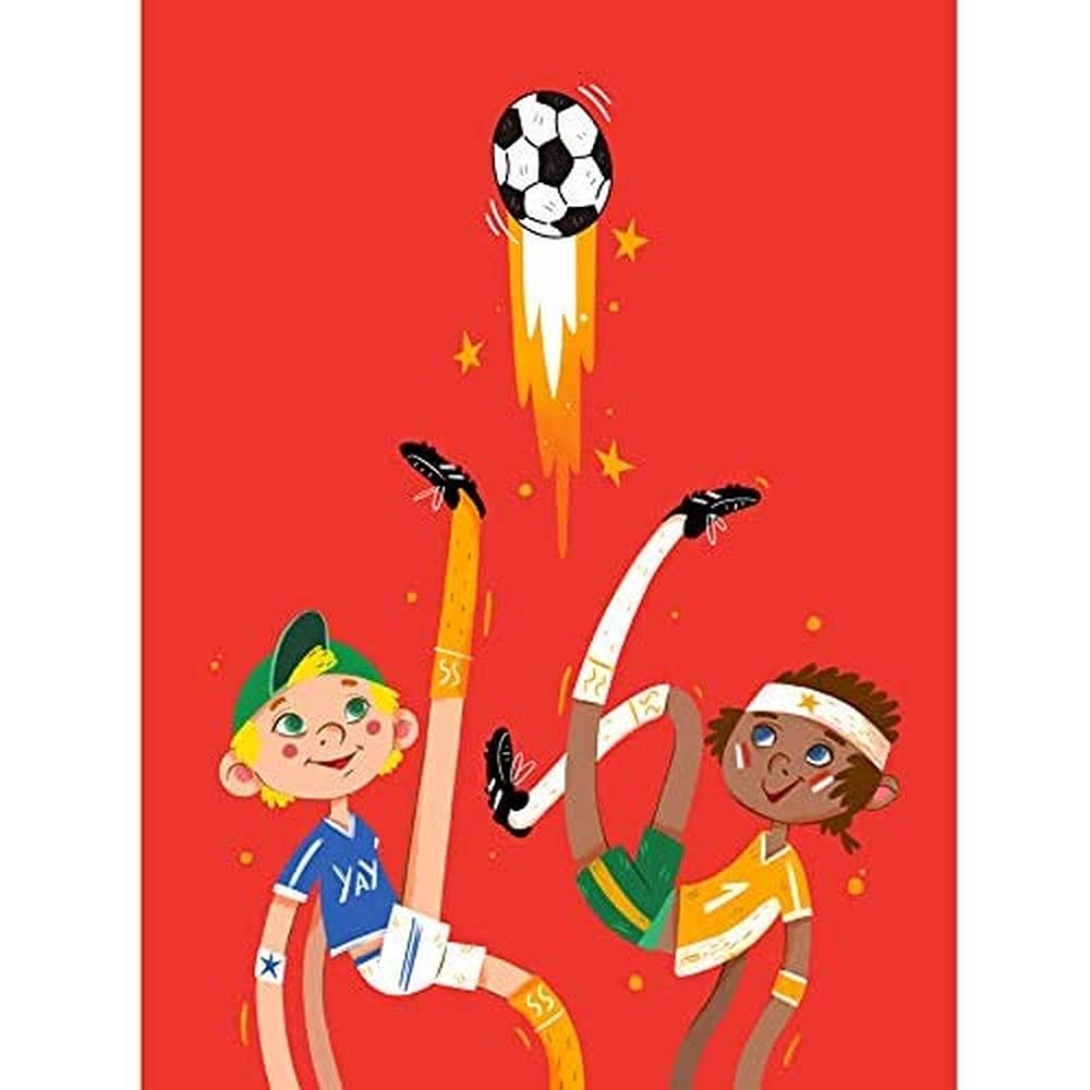 Wee Blue Coo Football Soccer Friends Art Print Canvas Premium Wall Decor Poster