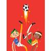 Wee Blue Coo Football Soccer Friends Art Print Canvas Premium Wall Decor Poster view 1