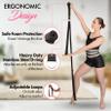 Stretching Strap With Door Anchor - Stretching Equipment to Improve Legs Flexibility - Splits Trainer For Home Ideal In Ballet, Dance, Cheerleading, Taekwondo, Yoga, Pole Dancing & Gymnastics (Black) view 2