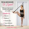 Stretching Strap With Door Anchor - Stretching Equipment to Improve Legs Flexibility - Splits Trainer For Home Ideal In Ballet, Dance, Cheerleading, Taekwondo, Yoga, Pole Dancing & Gymnastics (Black) view 4