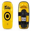 Fairtex KPLC5 Muay Thai Kickboxing Lightweight Thai Pads (Black/Gold) view 4