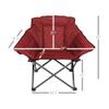 Zenithen Limited Foldable Portable Guidesman Padded Folding Chair, Perfect for Camping, Outdoor Sporting Events, Patio Furniture and Campires, Red (Pack of 1) view 3