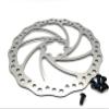 Bike & bicycle rotor replacement 180mm rotor mountain bike & road stainless steel. Compatible with most 6 bolts rotors. For OEM brakes for high braking power and quiet stops. (180mm DR3) view 1