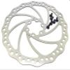 Bike & bicycle rotor replacement 180mm rotor mountain bike & road stainless steel. Compatible with most 6 bolts rotors. For OEM brakes for high braking power and quiet stops. (180mm DR3) view 3