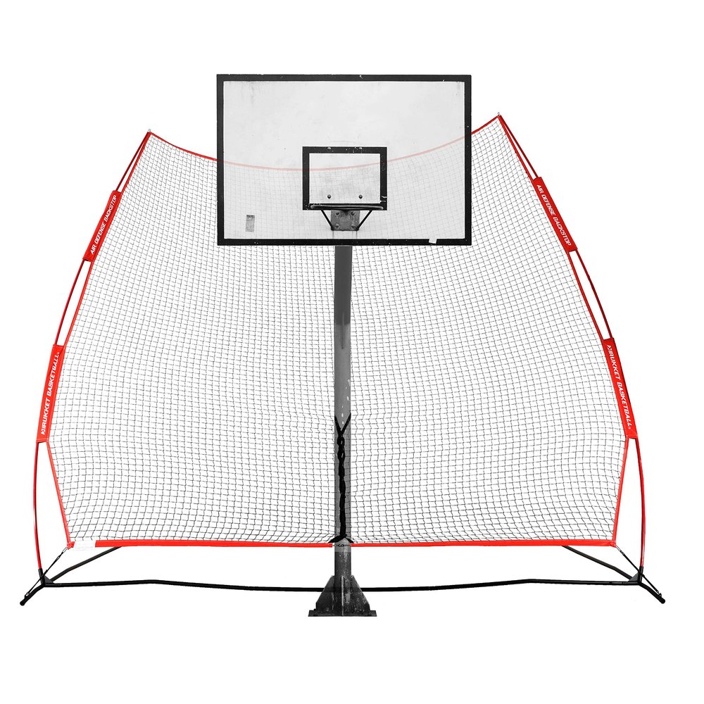 Rukket Basketball 12x13 Return Net Guard and Backstop, Hoop Rebound Back Netting Attachment for Yard, Home & Residential Use, Barrier System for Safety and Retention (XL Return Net)