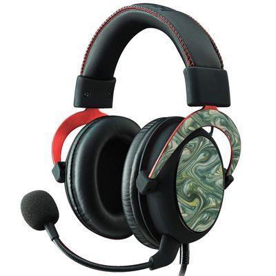 MightySkins Skin Compatible with Kingston HyperX Cloud II Gaming Headset - Marble Swirl | Protective, Durable, and Unique Vinyl Decal wrap Cover | Easy to Apply, Remove | Made in The USA
