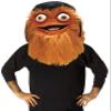 Rasta Imposta Gritty Mascot Head Costume, NHL's Philadelphia Flyers Hockey Mascot Costume, Fits Youth through Adult, Orange view 2