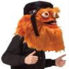 Rasta Imposta Gritty Mascot Head Costume, NHL's Philadelphia Flyers Hockey Mascot Costume, Fits Youth through Adult, Orange view 4