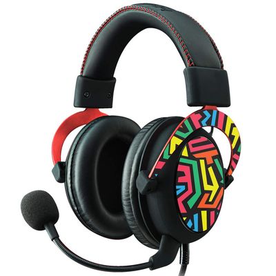 MightySkins Skin Compatible with Kingston HyperX Cloud II Gaming Headset - Hyper | Protective, Durable, and Unique Vinyl Decal wrap Cover | Easy to Apply, Remove, and Change Styles | Made in The USA