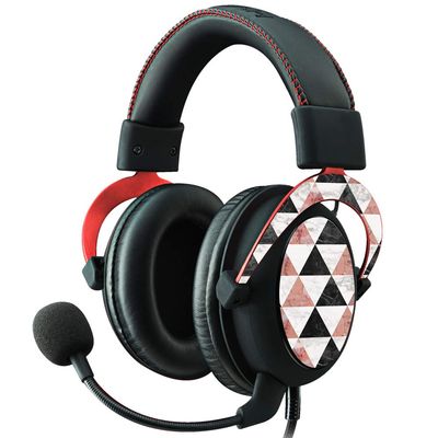 MightySkins Skin Compatible with Kingston HyperX Cloud II Gaming Headset - Marble Pyramids | Protective, Durable, and Unique Vinyl Decal wrap Cover | Easy to Apply, Remove | Made in The USA