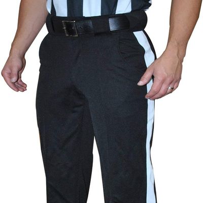 Smitty | FBS-182 | Full-Cut Warm Weather Lightweight Football Officials Pants with 2" White Stripe | NFHS Approved | Referee's Choice (42)