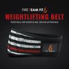 Fire Team Fit Weightlifting Belt, Weight Belt, Weight Lifting Belt for Men and Women, 6 Inch, Back Support for Lifting, Squat and Deadlifting Belt (Red Line, 30" - 34" Around Navel, Small) view 2