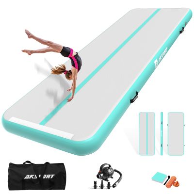 AKSPORT Gymnastic Inflatable Tumbling Mat,Training Mat for Exercise with Air Pump