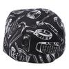 Almencla Chefs Skull Cap Women Catering Clubber,Cooks,Butchers Uniform Hat, Print, as described view 1