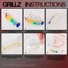 24K Gold Plated Grillz Caps Top & Bottom Set for New Custom Fit Hip Hop Style + 2 Extra Molding Bars view 4