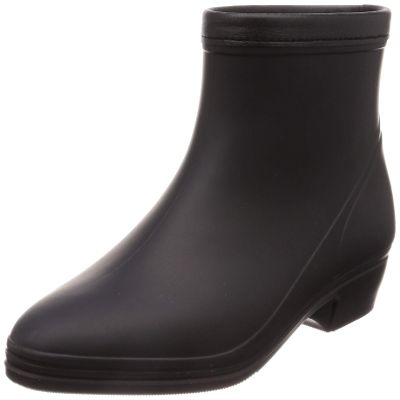 ASAHI() Women's Rain Shoes, Gardening, Made in Japan, Black, 22.5 cm 3E