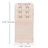 Akstore 6 Pieces Women's Soft Comfortable Elastic Bra Extenders Bra Extension Strap 2 Hook 3 Row Lady's Bra Extender Bra Band (Skin Color) view 2