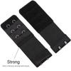 Akstore 6 Pieces Women's Soft Comfortable Elastic Bra Extenders Bra Extension Strap 2 Hook 3 Row Lady's Bra Extender Bra Band (Black) view 3