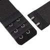 Akstore 6 Pieces Women's Soft Comfortable Elastic Bra Extenders Bra Extension Strap 2 Hook 3 Row Lady's Bra Extender Bra Band (Black) view 4