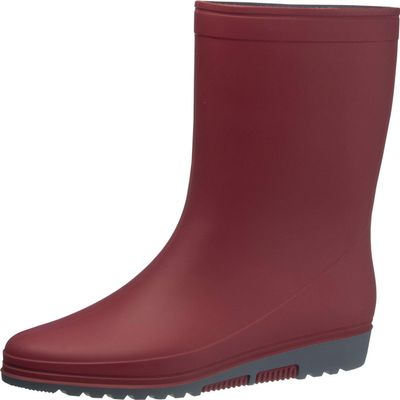 ASAHI() Women's Rain Shoes, Mid Type, Made in Japan, red (Wine), 23.0 cm