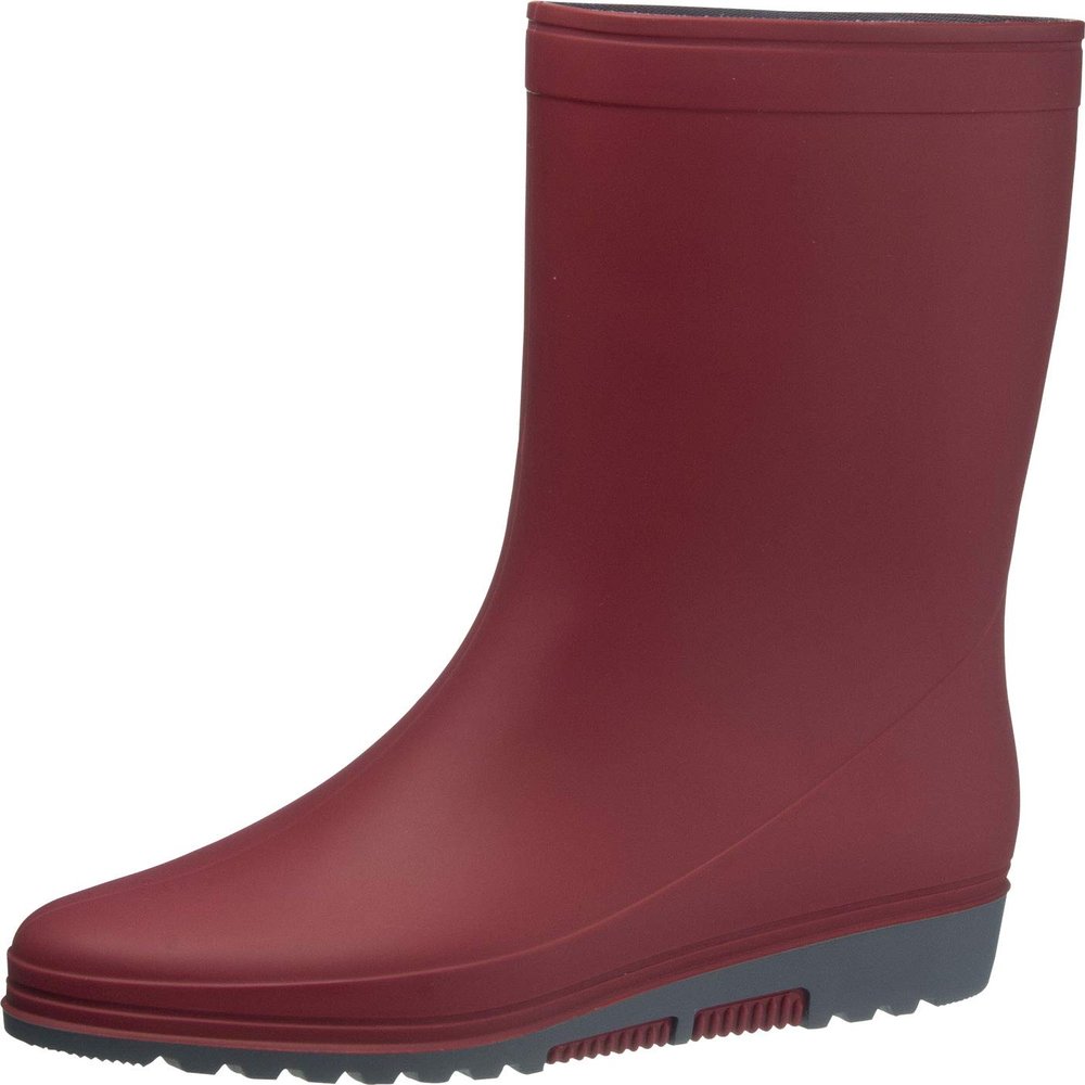 ASAHI() Women's Rain Shoes, Mid Type, Made in Japan, red (Wine), 23.0 cm