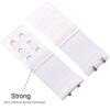 Akstore 6 Pieces Women's Soft Comfortable Elastic Bra Extenders Bra Extension Strap 2 Hook 3 Row Lady's Bra Extender Bra Band (White) view 3