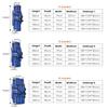 UNISTRENGH Fishing Rod Case Portable Folding Fishing Rod Case Fishing Pole Reel Storage Bag Fishing Gears Organizer 80cm/90cm/100cm/120cm (Blue with Grey, 4 layers/100cm) view 2