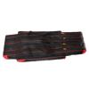 UNISTRENGH Fishing Rod Case Portable Folding Fishing Rod Case Fishing Pole Reel Storage Bag Fishing Gears Organizer 80cm/90cm/100cm/120cm (Black with Red, 2 layers/80cm) view 2