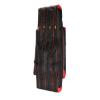 UNISTRENGH Fishing Rod Case Portable Folding Fishing Rod Case Fishing Pole Reel Storage Bag Fishing Gears Organizer 80cm/90cm/100cm/120cm (Black with Red, 2 layers/80cm) view 4