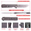 Firebird GANZO FH12-SS Pocket Folding Knife D2 Steel Blade All Steel Handle with Clip Outdoor Camping EDC Utility Pocket Knife (Grey) view 2