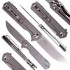 Firebird GANZO FH12-SS Pocket Folding Knife D2 Steel Blade All Steel Handle with Clip Outdoor Camping EDC Utility Pocket Knife (Grey) view 3